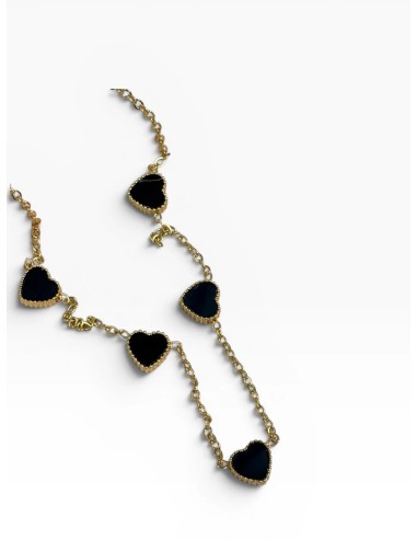 CADENA CORAZONES NEGROS - Accesorios | Outlet Quilmes