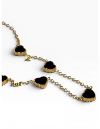 CADENA CORAZONES NEGROS - Accesorios | Outlet Quilmes