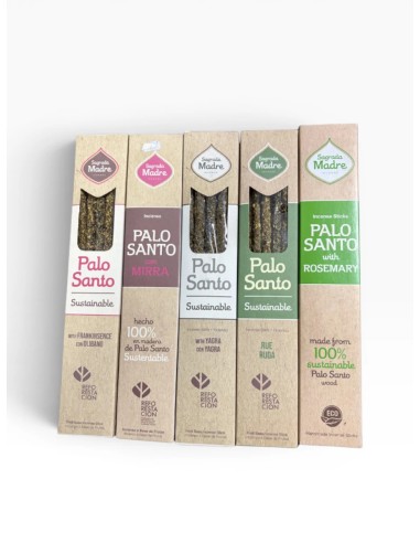 SAHUMERIOS SAGRADA MADRE + PALO SANTO x8u - Decoración y Hogar | Outlet Quilmes