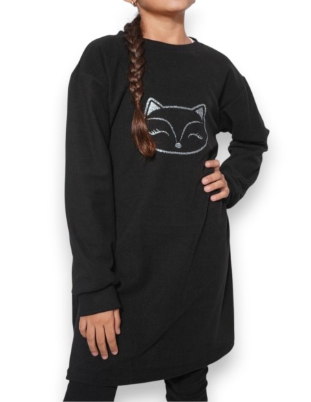 BUZO GLITTER GATO - Ropa Niños | Outlet Quilmes