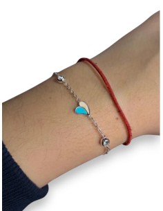 PULSERA CORAZÓN NÁCAR COLOR - Accesorios | Outlet Quilmes