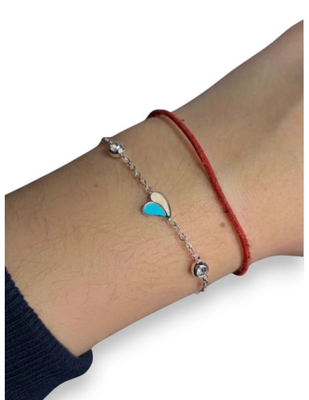 PULSERA CORAZÓN NÁCAR COLOR - Accesorios | Outlet Quilmes
