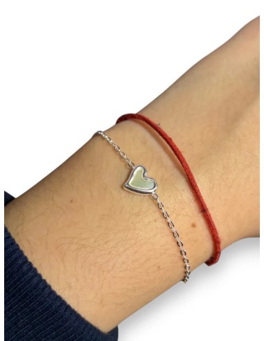 PULSERA CORAZÓN NÁCAR BLANCO - Accesorios | Outlet Quilmes