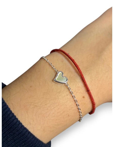 PULSERA CORAZÓN NÁCAR BLANCO - Accesorios | Outlet Quilmes