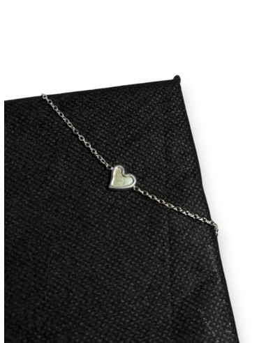PULSERA CORAZÓN NÁCAR BLANCO - Accesorios | Outlet Quilmes
