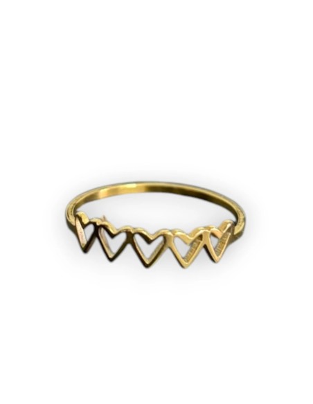 ANILLO ACERO DORADO - Accesorios | Outlet Quilmes