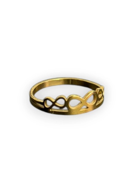 ANILLO ACERO DORADO - Accesorios | Outlet Quilmes