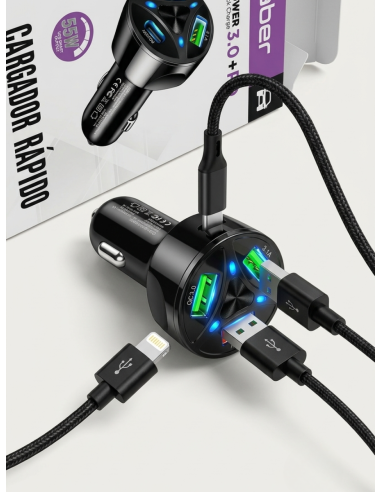 CABEZAL DE CARGA PARA AUTO KABER 55w - Electrónica | Outlet Quilmes