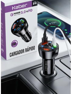 CABEZAL DE CARGA PARA AUTO KABER 55w - Electrónica | Outlet Quilmes
