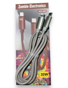 CABLE DE CARGA - USB-C A LIGHTNING ZOMBIE - Electrónica | Outlet Quilmes