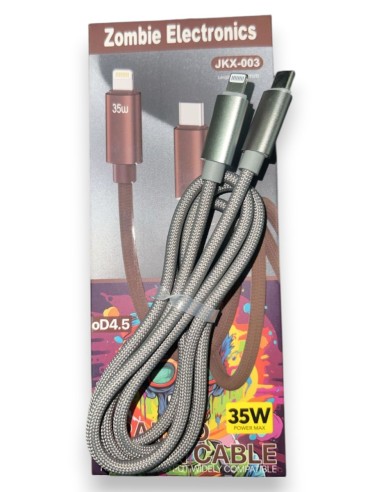 CABLE DE CARGA - USB-C A LIGHTNING ZOMBIE - Electrónica | Outlet Quilmes
