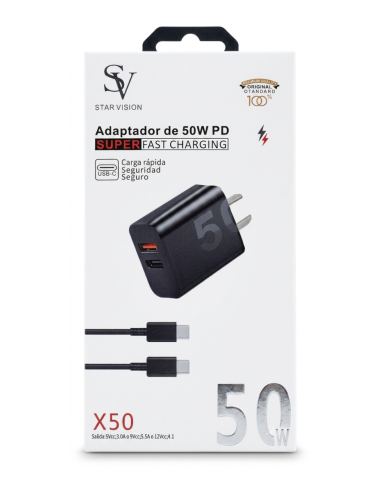 CARGADOR STAR VISIÓN 50w - Electrónica | Outlet Quilmes
