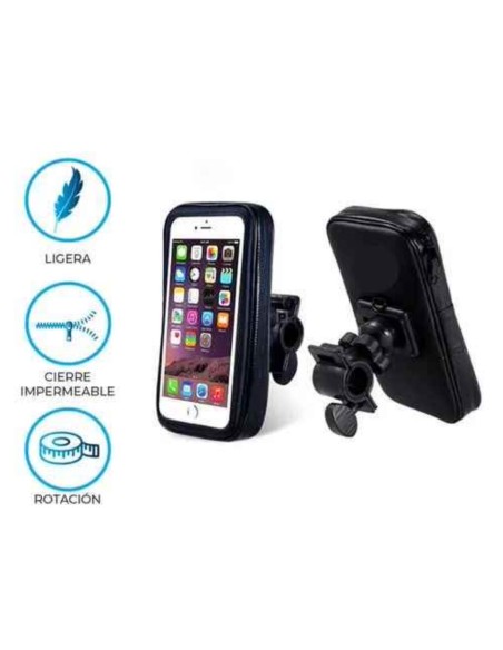 SOPORTE IMPERMEABLE PARA CELULAR – BICICLETA Y MOTO
