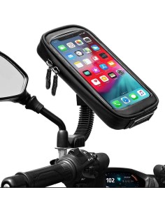 SOPORTE PORTA CELULAR PARA MOTO CON BOLSO IMPERMEABLE