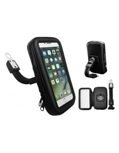SOPORTE PORTA CELULAR PARA MOTO CON BOLSO IMPERMEABLE
