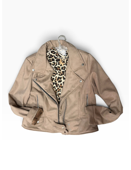 CAMPERA GAMUZA ESTILO ROCKERO