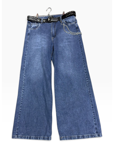 JEAN WIDE LEG AZUL